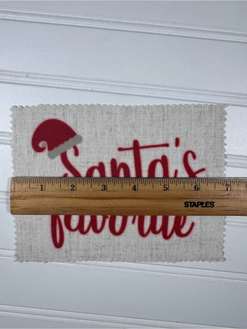 Santa's Favorite Kids Holiday Fabric Patch